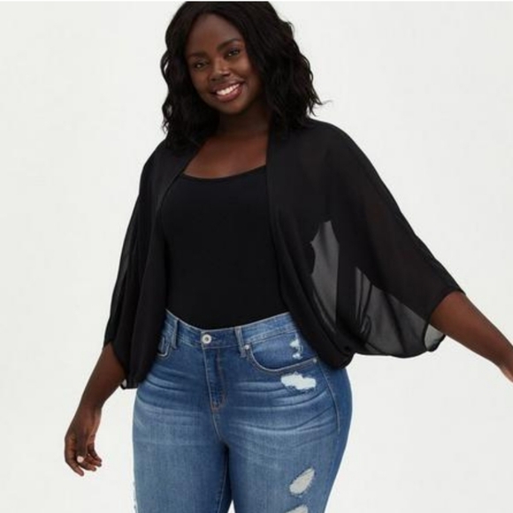 Chiffon Cocoon Kimono - Picture 2 of 4